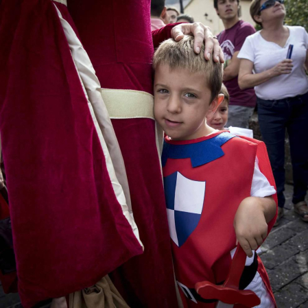 Imágenes de la fiesta medieval en Tiebas.