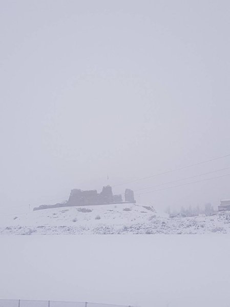 Imágenes enviadas por los lectores de Diario de Navarra de las luvias y las nieves del 6 de enero de 2018.