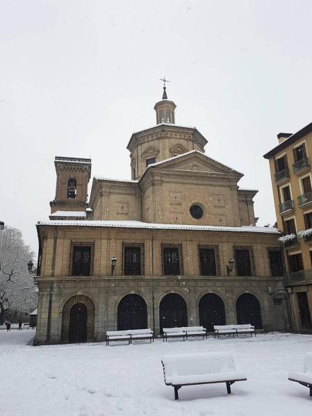 Estampas de todos los rincones de Navarra bajo el manto blanco caído el último día de febrero.
