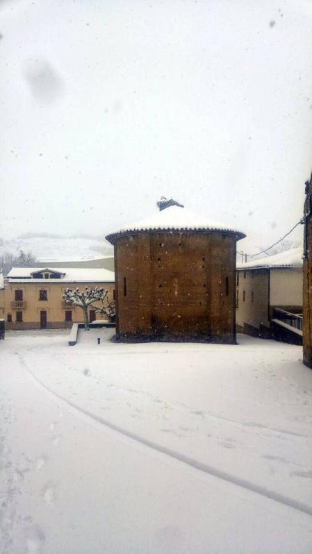 Estampas de todos los rincones de Navarra bajo el manto blanco caído el último día de febrero.
