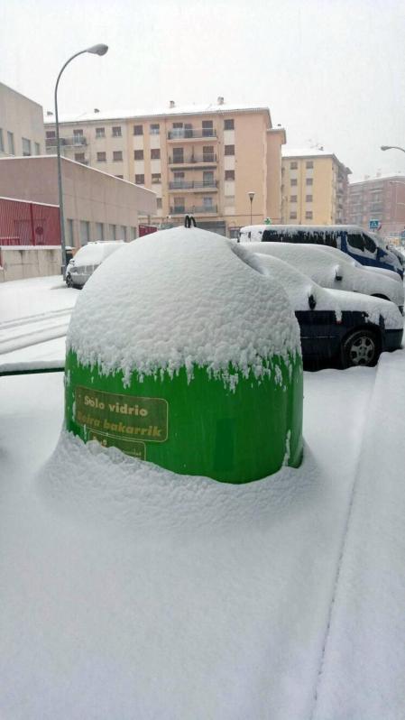Estampas de todos los rincones de Navarra bajo el manto blanco caído el último día de febrero.