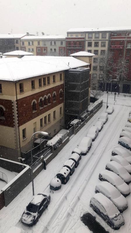 Estampas de todos los rincones de Navarra bajo el manto blanco caído el último día de febrero.