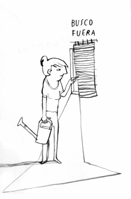 Ilustraciones del nuevo libro de Maite Mutuberria, 'Enorme suciedad', presentado este martes en Centro Huarte, que reflexiona sobre una crisis personal de la autora.