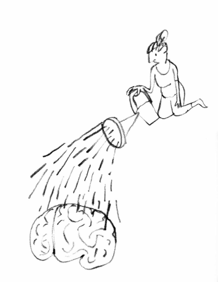 Ilustraciones del nuevo libro de Maite Mutuberria, 'Enorme suciedad', presentado este martes en Centro Huarte, que reflexiona sobre una crisis personal de la autora.