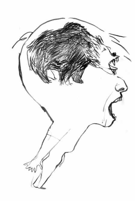 Ilustraciones del nuevo libro de Maite Mutuberria, 'Enorme suciedad', presentado este martes en Centro Huarte, que reflexiona sobre una crisis personal de la autora.