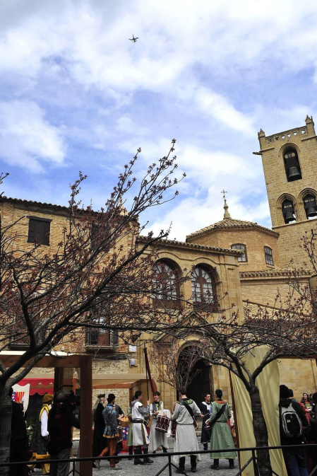 La plaza Carlos III El Noble de Olite ha acogido la grabación del programa de TVE Masterchef.
