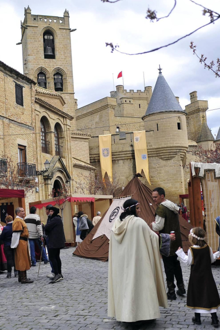 La plaza Carlos III El Noble de Olite ha acogido la grabación del programa de TVE Masterchef.