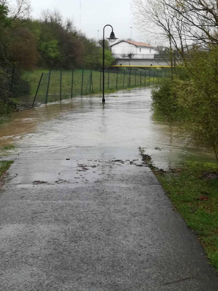 Temporal de lluvia en Navarra