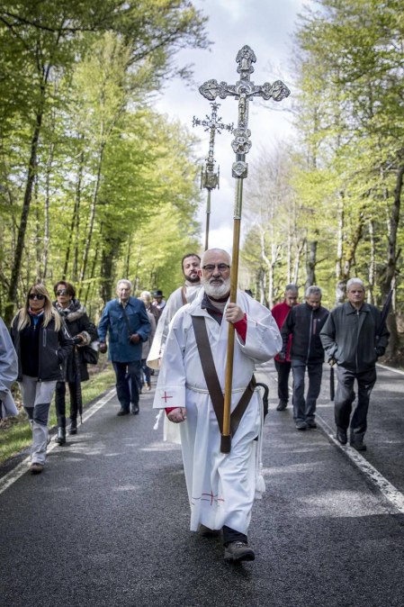 Imágenes de la romería de Roncesvalles.