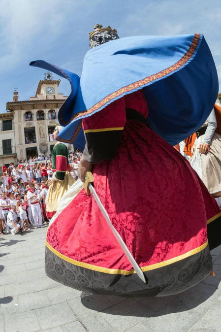 Fotos del encierro y la gigantada del quinto día de las fiestas de Tudela 2018, 28 de julio.
