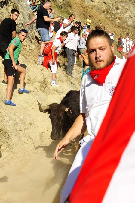 Fotos del segundo encierro del Pilón de Falces