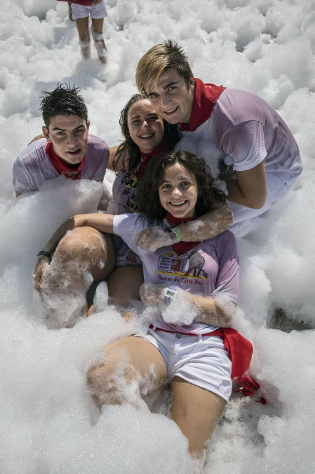 Imágenes del cohete de las fiestas de Rada 2018