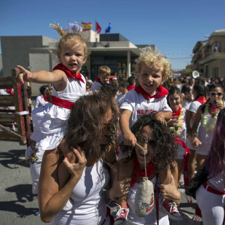 Caparroso arrancó este sábado, 1 de septiembre, sus fiestas patronales en honor a Santa Fe. La agenda festiva se prolongará hasta el día 8