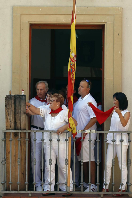 Fotos del cohete de las fiestas de Cáseda 2018