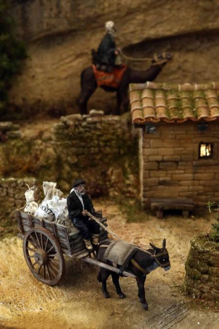 Imágenes de los belenes que forman la exposición de Navidad 2018 en Baluarte.