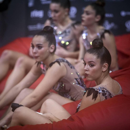 Los clubes se han exhibido en el primer pase en el Navarra Arena.
