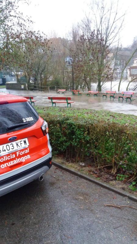 La alerta por nieve afecta al centro y al norte de la Comunidad foral