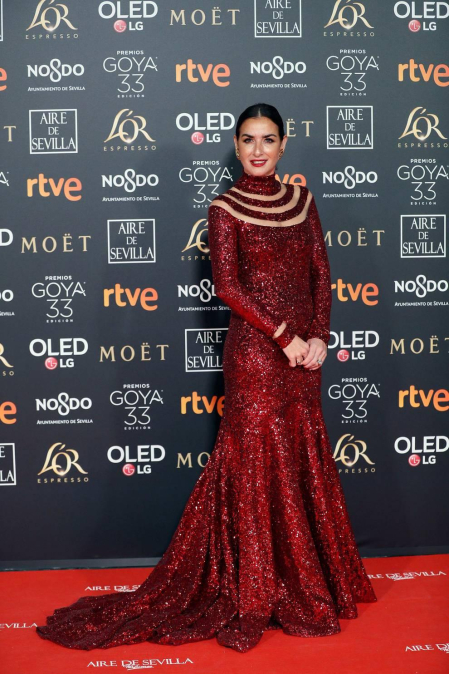 Los primeros invitados a la 33 ceremonia de los Premios Goya han comenzado a llegar a la alfombra roja del Palacio de Exposiciones y Congresos de Sevilla (FIBES) hacia las 18.20 horas de este sábado 2 de febrero