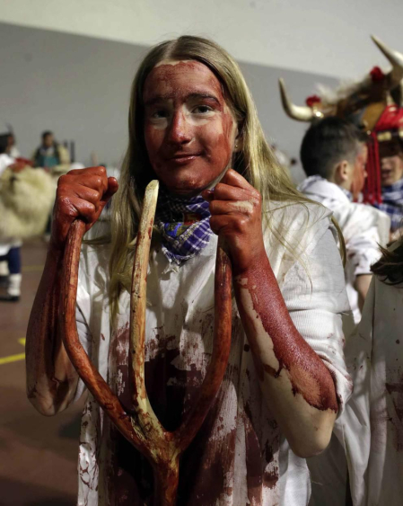 Las fotografías del Carnaval de Alsasua de este martes.
