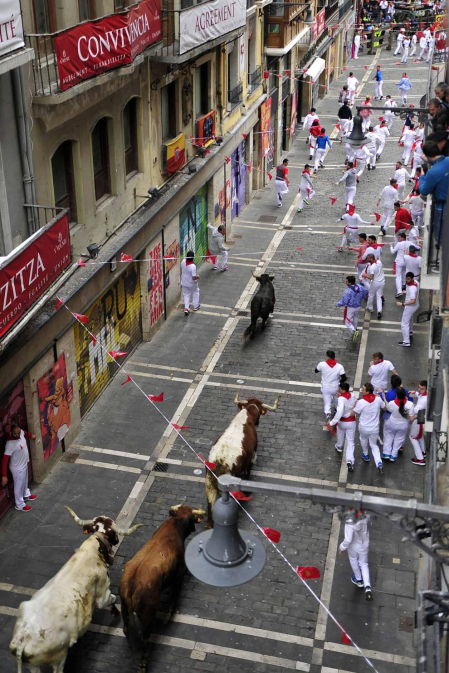 La grabación del filme, que ha arrancado a las 8 horas, ha cortado el tránsito peatonal de varias calles del Casco Viejo hasta las 20 horas