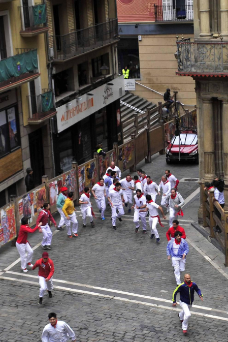 La grabación del filme, que ha arrancado a las 8 horas, ha cortado el tránsito peatonal de varias calles del Casco Viejo hasta las 20 horas