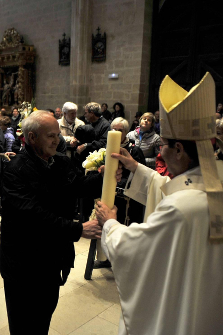 La más multitudinaria de las romerías que al cabo del año se celebran al santuario de Ujué.