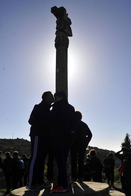 La más multitudinaria de las romerías que al cabo del año se celebran al santuario de Ujué.