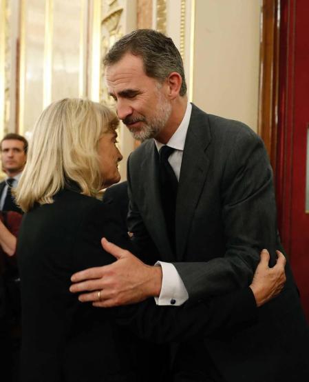 Fotos de la capilla ardiente de Alfredo Pérez Rubalcaba, celebrada este viernes en el Congreso de los Diputados