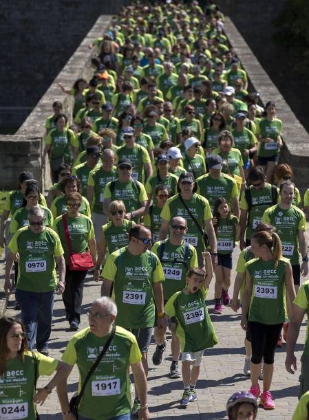 La capital navarra acogió este domingo, 2 de junio, la marcha en la que participaron alrededor de 4.000 personas, según los datos de la organización