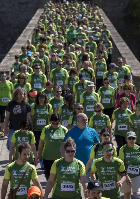 La capital navarra acogió este domingo, 2 de junio, la marcha en la que participaron alrededor de 4.000 personas, según los datos de la organización