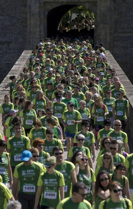 La capital navarra acogió este domingo, 2 de junio, la marcha en la que participaron alrededor de 4.000 personas, según los datos de la organización