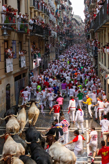 Fotos de Diario de Navarra de los mejores momentos de los encierros de San Fermín de 2018