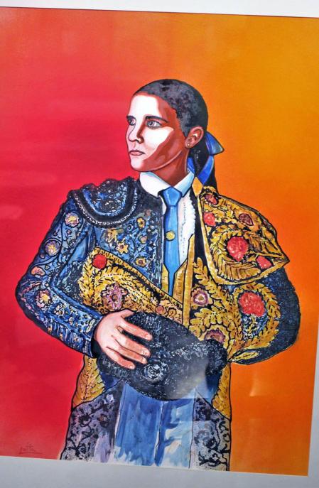 La exposición del artista llena de color y realismo el Nuevo Casino Principal de Pamplona.