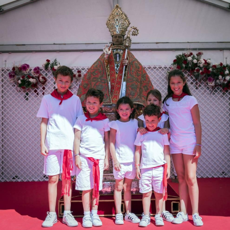 Fotos de la ofrenda floral infantil de los Sanfermines 2019