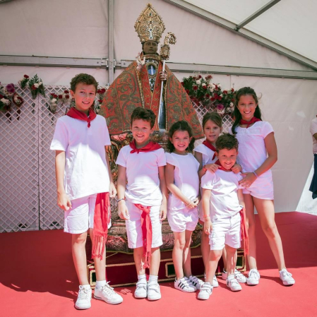 Fotos de la ofrenda floral infantil de los Sanfermines 2019