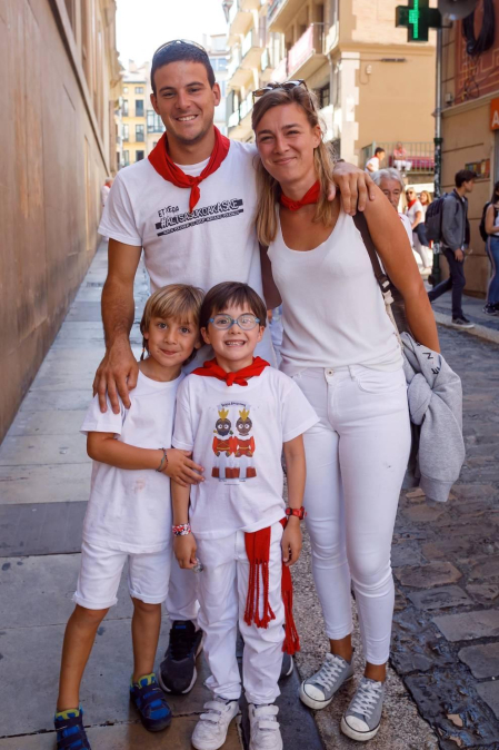 El acto más internacional de los Sanfermines también tiene su versión 'txiki'.