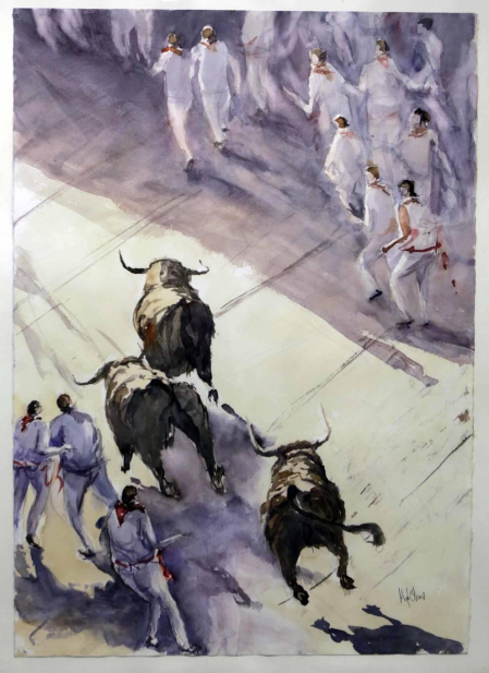Diez pintores y tres escultores protagonizan una exposición sobre el toro en la galería Michel Menéndez
