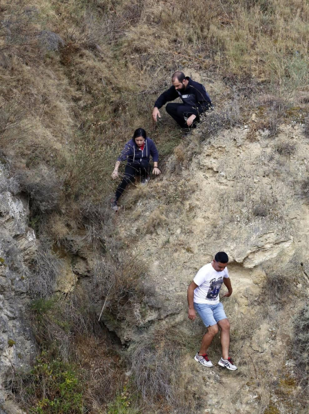 Todas las fotos del encierro del día 11 de agosto de del Pilón de Falces, una carrera que duró dos minutos y 15 segundos.