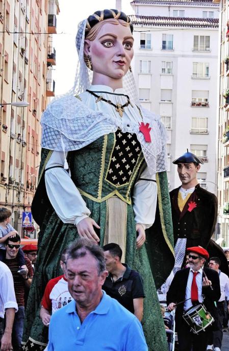 Fotos de la procesión del 15 de agosto de fiestas de Burlada