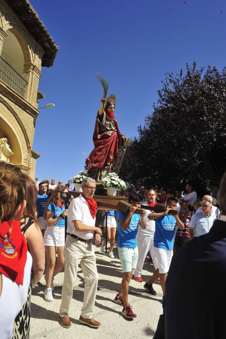Fotos de la procesión en honor a Santa Fe en Caparroso
