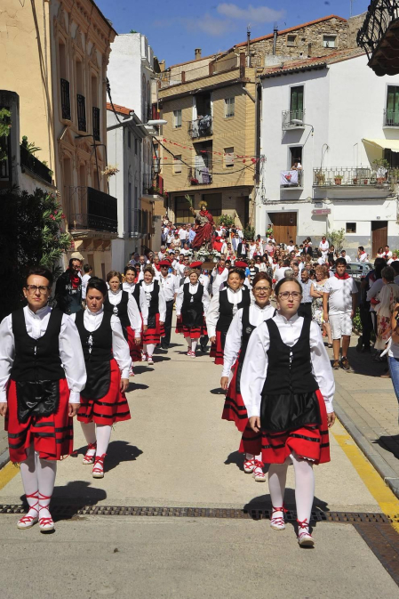 Fotos de la procesión en honor a Santa Fe en Caparroso