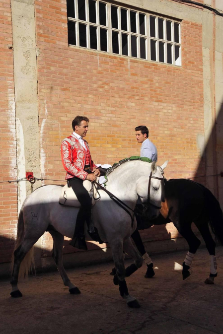 Todas las fotos del encierro del día 3 de septiembre de fiestas de Peralta, del sorteo de toros y de la corrida de rejones