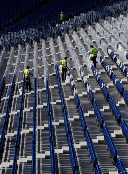 Aspecto del estadio de la Real Sociedad tras las reformas.