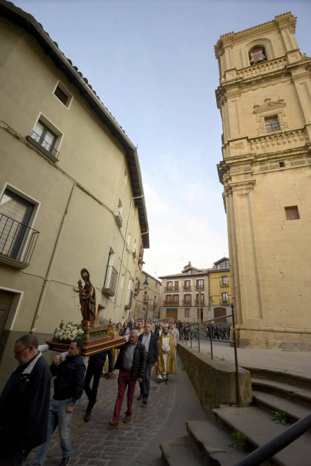 Todas las fotos de la procesión de los Muros de Tafalla celebrada este domingo 6 de octubre de 2019.