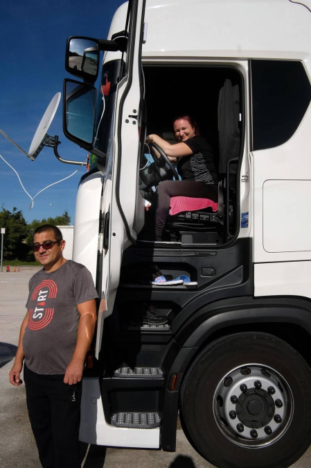 Fotos del día a día de un camionero.