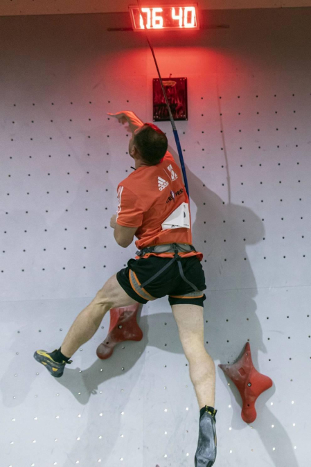 Fotos de las pruebas de velocidad en la disputa del Campeonato de España de Escalada que se celebra en Rocópolis