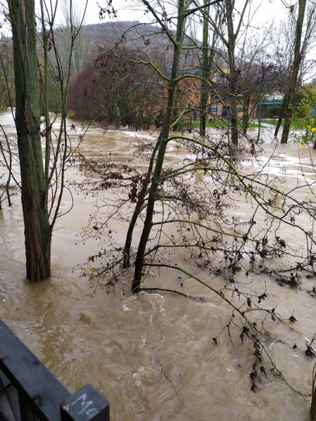 Fotos enviadas por los lectores de Diario de Navarra de las inundaciones de este viernes en Navarra.