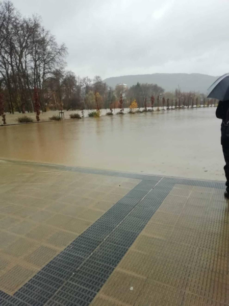 Fotos enviadas por los lectores de Diario de Navarra de las inundaciones de este viernes en Navarra.