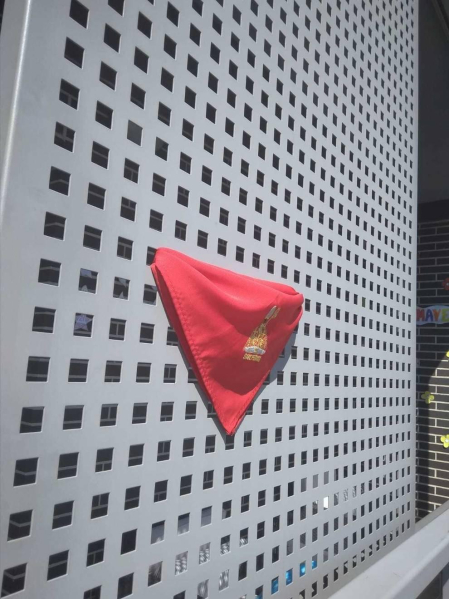 El pañuelo de San Fermín este sábado en todas las ventanas de Navarra. Esa es la idea con la que la capilla de San Fermín hace un llamamiento con motivo del cuarto peldaño de la escalera, este 4 de abril,