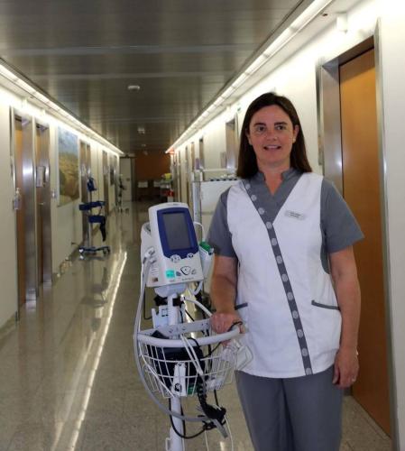 Fotografías de cuatro profesionales sanitarios navarros que se han infectado con el coronavirus y han regresado al trabajo.